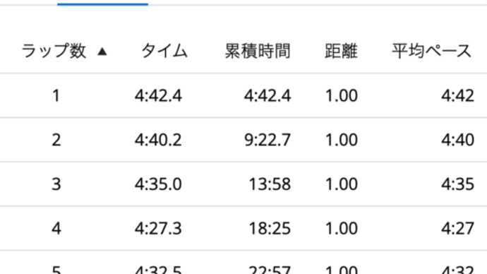 昨日の帰宅後RUN。