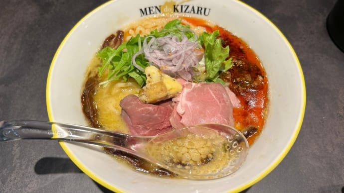 【とうきょうスカイツリー】 MEN do KIZARU「火の鶏そば 濃厚(1200円)+ローストチキン丼(420円)」
