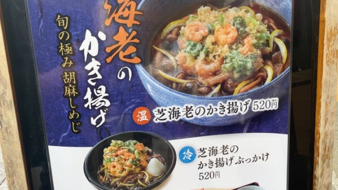 かき揚げ蕎麦2杯
