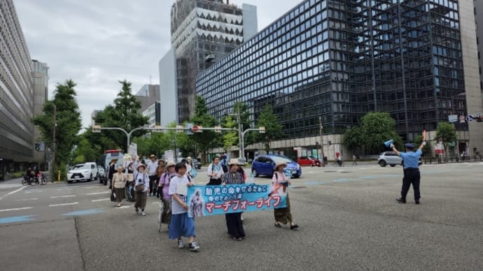 Life will win. 2022年7月3日、大阪での第三回目のマーチフォーライフが行われました。