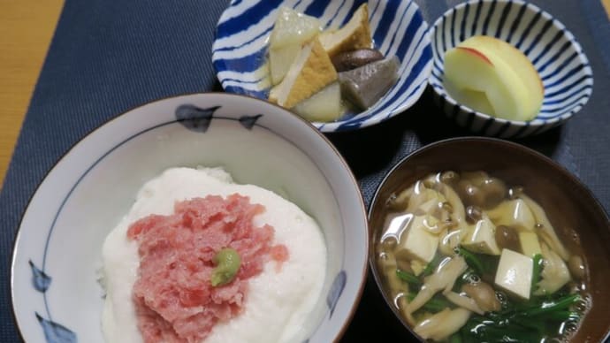 ネギトロまぐろとろろ丼、炊屋食堂の田舎定食・・・庶民の味。