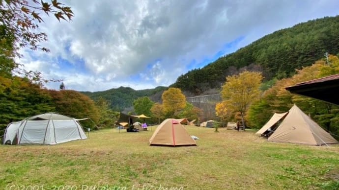 樽尾沢キャンプ場で星空の秋キャンプ【伊那市】