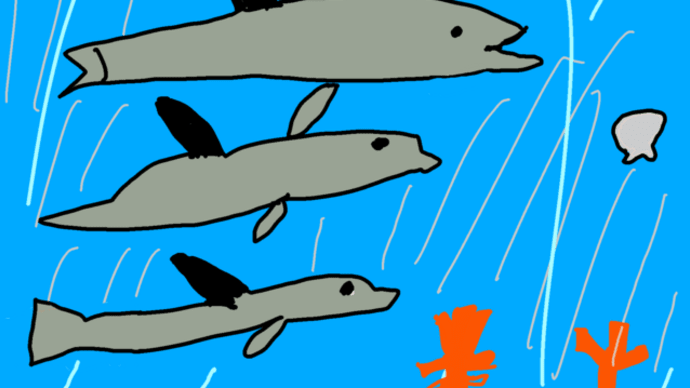 小学生Cコース★「海とさかなコンクール」完成