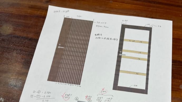 建具製作中