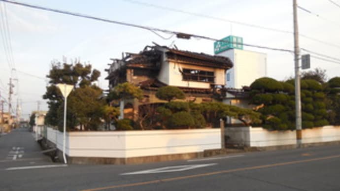 広島県福山市南蔵王町４丁目１２・昨年全焼した住宅