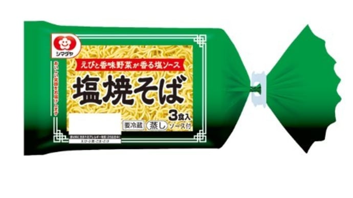 |M3366|ウチ食べしま専科:シマダヤ3食入り塩焼きそばソース付きに昨日の肉とキクラゲの玉子炒めを合せて、肉野菜キクラゲ玉子炒め焼きそばがうまかった!