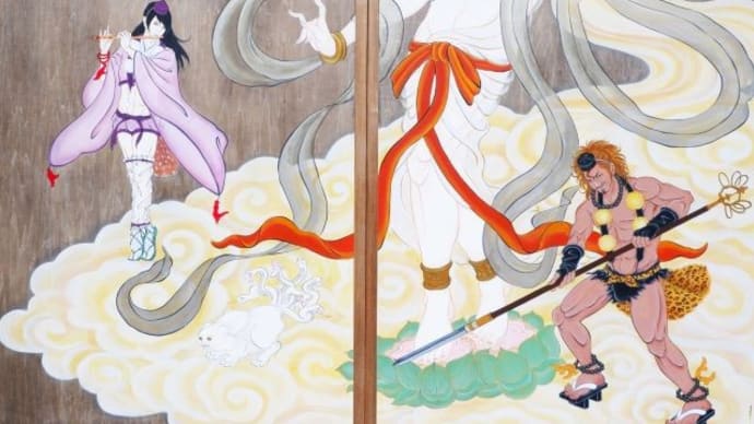 燕市「国上寺」2 イケメン偉人空想絵巻