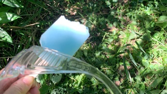 ガリガリ君でひと踏ん張りの草刈り