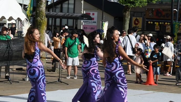 大和阿波踊りでの、フラダンス! 2023