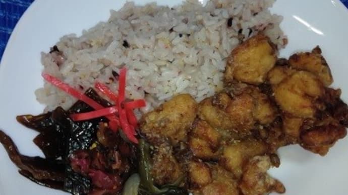 【07/11昼食】岩手県産南部鶏手羽ぷり塩麹竜田、ベーカリーに行くの忘れてたよぉXP