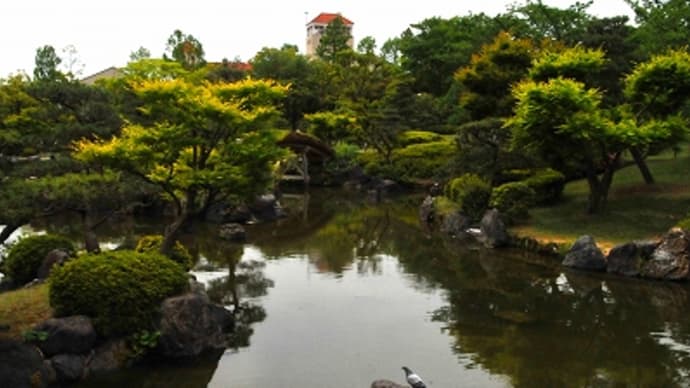 新緑の しあわせの村 日本庭園