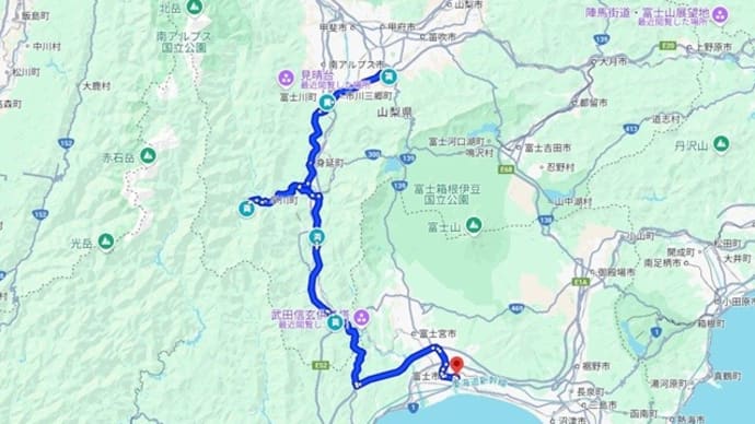 富士市から身延、雨畑ダムから甲州へ