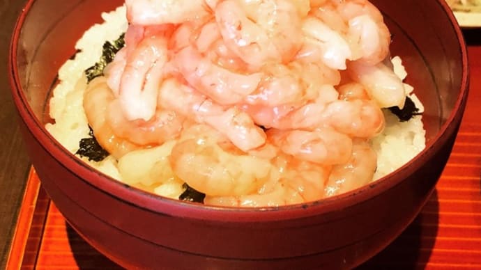 【三国港】甘海老の産地・三国にてランチ★「三国湊甘海老てんこ盛り丼」と「がさ海老カツ丼」(越前蟹の坊)