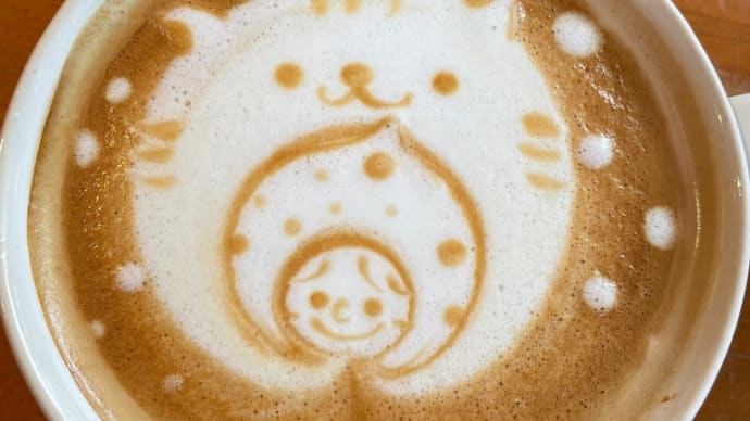 大好きなカフェラテ☕️