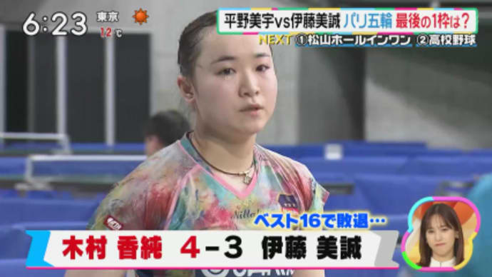 美誠ちゃん大逆転負け…