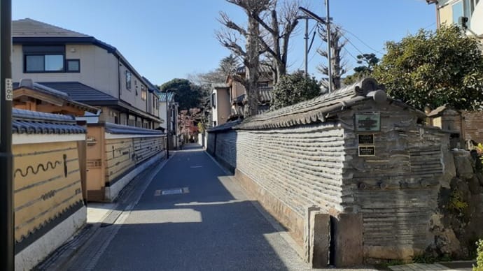 谷中の路地の新春