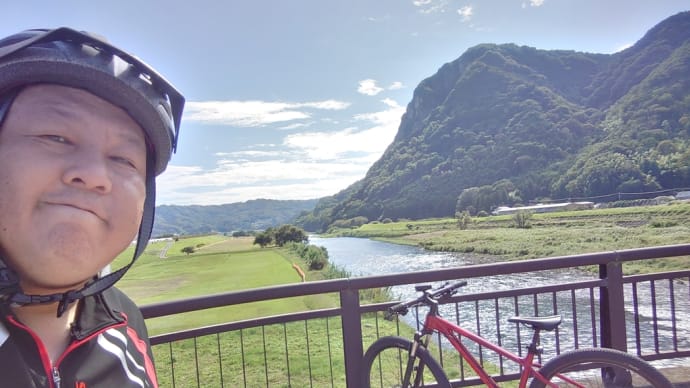 MTBで狩野川沿いを南下して修善寺へ向かいました。