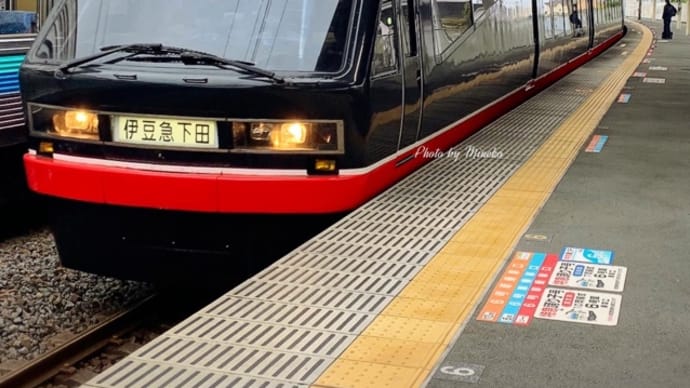 【静岡県】伊東駅から伊豆急行リゾート２１「黒船電車」で伊豆急下田へ💛