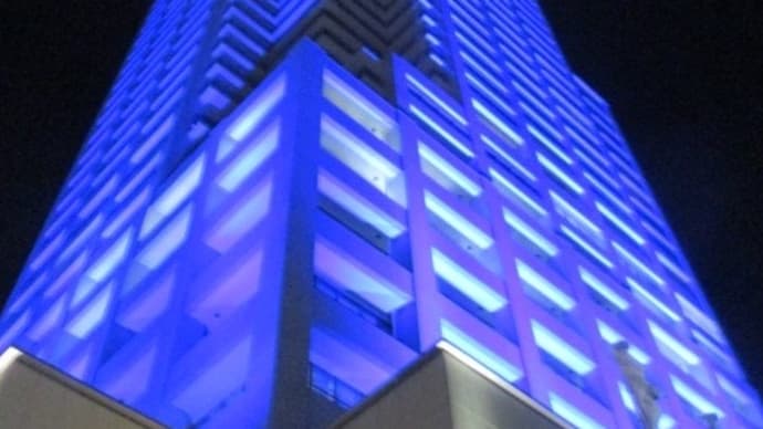 広島市初のタワマン・アーバンビューグランドタワー 年末になると恒例のライトアップが広島の街を彩ります
