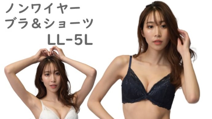 大きいサイズ ブラセット ノンワイヤー 花柄 総レース LL 3L 4L 5L
