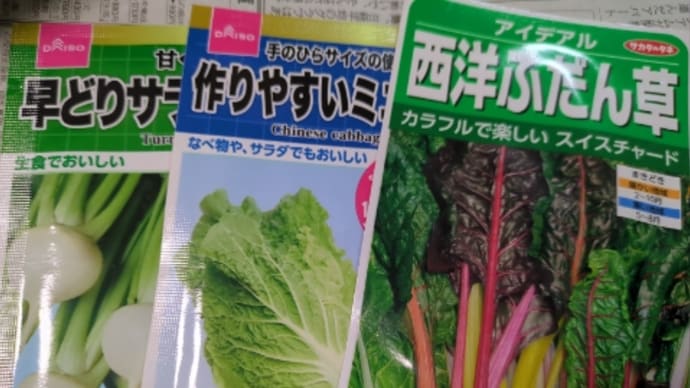 秋の作付け計画は?