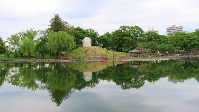 曇り空静かで穏やかな常磐公園🌳
