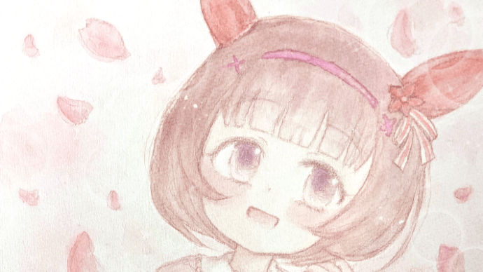 透明水彩 ニシノフラワーちゃん