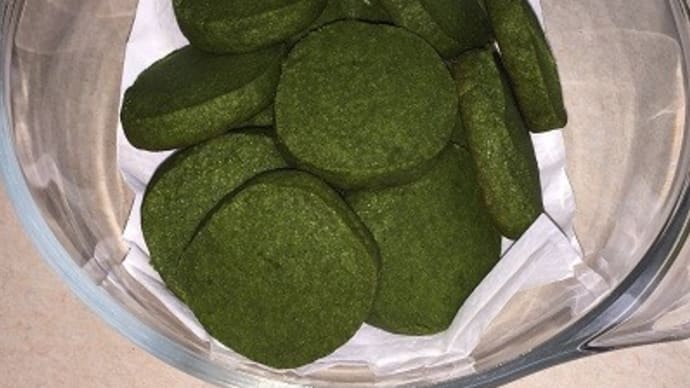 抹茶クッキー作りました