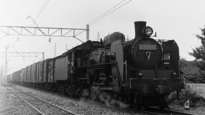 １９７３年９月 宮崎機関区のC57形蒸気機関車