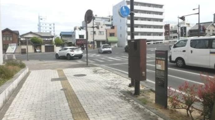 番町線の終点　（岡山市内路面電車・番町線）