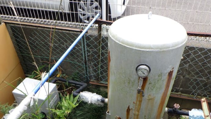 井戸ポンプと圧力タンクの交換・・・千葉市