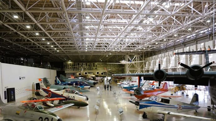 First floor aviation area☆岐阜かがみはら航空宇宙博物館