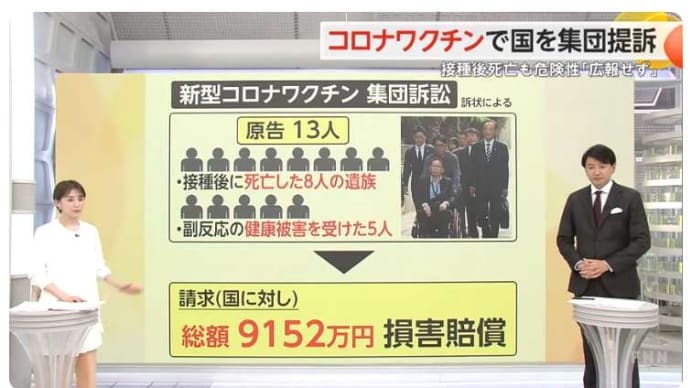 【コロナワクチン訴訟】金が欲しいのではない。国に責任を取らせたいのだ。