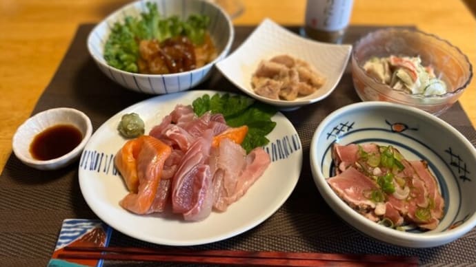 父の日の肴と朝サンド
