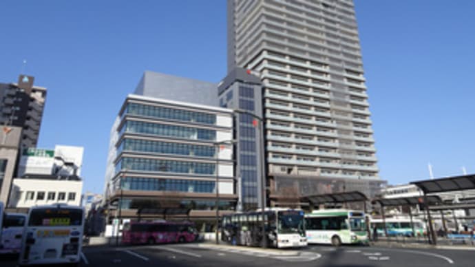 竣工間近のアルファゲートタワー福山駅前(広島県福山市三之丸町1)
