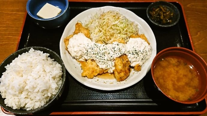 てけてけ(浦安店)でチキン南蛮定食(2021年10月2日)