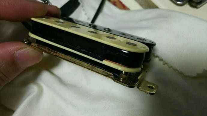 ARIAPROⅡ DIAMONDギター タップ配線完了!