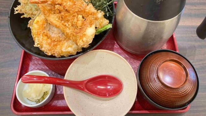 大海老穴子天丼 だし茶漬け