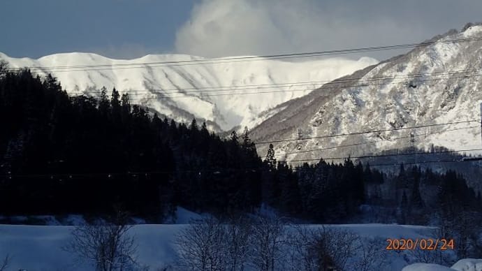 村山葉山 南面下降~北東面 2020.02.24
