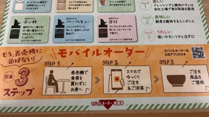 松屋で朝ゴハン。