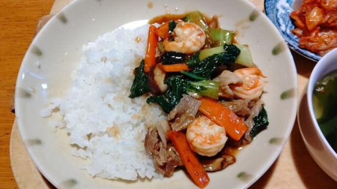広東風五目餡かけ飯