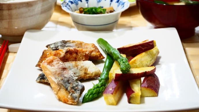 白いごはんがおいしい☆魚のピリ辛竜田揚げ&たけのこの和風いため☆