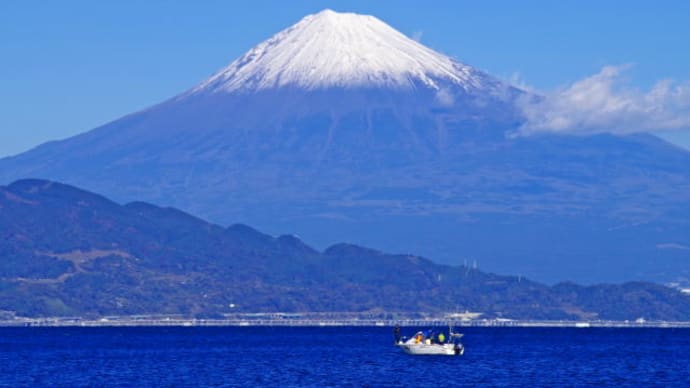 再び三保からの富士山