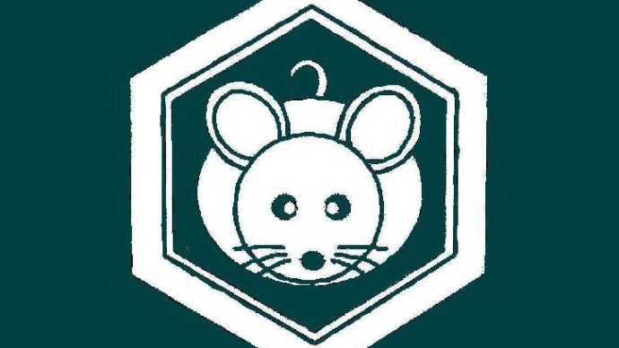 ネズミの家紋のデザイン