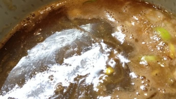 スープ割の後の煮干しの香りが最高、「月と鼈（すっぽん）」
