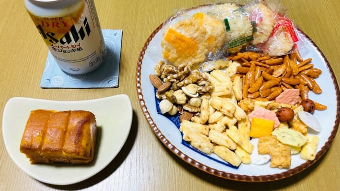 先日のチートデイ→「あられ」でかんぱ〜い(新入りあられも)(o^^o)