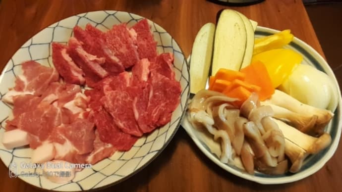珍しく焼肉でした