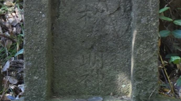 里山の石神端書260 大杦大明神(千葉県長柄町)