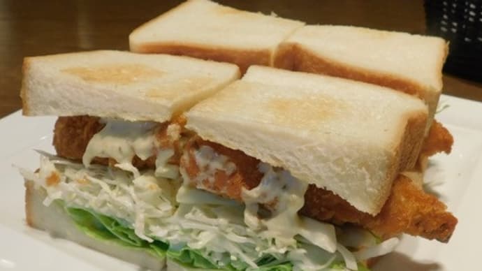 最強、エビフライサンド