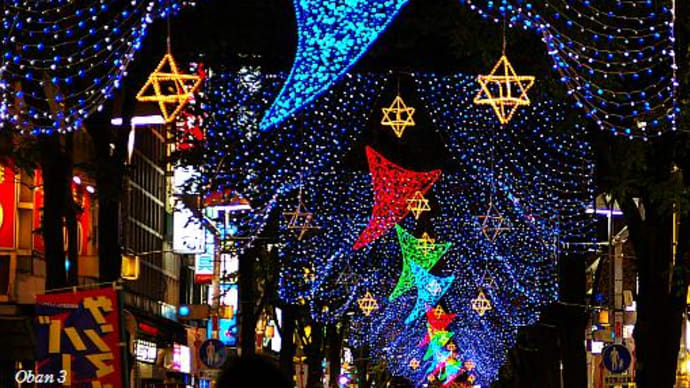 12月はあちこちでイルミネーション